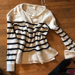 Oversize stripe sweater